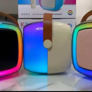 K9 Wireless Karaoke Bluetooth Speaker with Mic | Voice Changer | RGB Dancing Lights | Portable Kids & Party Speaker