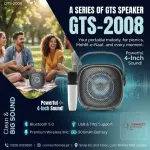 GreatNice GTS-2008 Mini Karaoke Speaker with Voice Changer Mic – 4 Inch High-Bass Driver – Type-C Fast Charging – Special Discount Offer