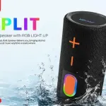 KTS-2553 SPLIT 2 In 1 Portable Bluetooth Speaker with RGB Light Wireless Speaker Loud Stereo Sound USB Rechargeable Speaker