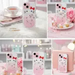 Hello Kitty Glitter Case Semi Transparent Case