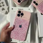 Pink Cute Cheetah Glitter Case