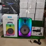 GTS-1802, Flame Speaker GREATNICE GTS-1802 FLAME Portable Bluetooth Speaker - 8 Inch Large Woofer - RGB Flame Light Effect - Supports Karaoke Mic, FM Radio, TWS, USB & TF Card