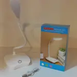 Flexible Touch LED Desk Lamp - Eye-Protection Reading Light for Study & Office - 3 Brightness Levels with Touch Control - USB Rechargeable & Portable Table Lamp