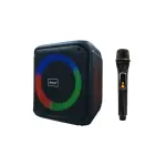 Brodu BTS-1935 Portable Wireless Karaoke Speaker - Powerful 6.5-Inch Woofer - Dynamic RGB LED Party Lights - Supports Bluetooth, FM Radio, USB & TF Card