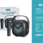 GreatNice GTS-1941 Portable Karaoke Speaker – 3 Inch High-Bass Driver – Magic Voice Changer Mic (Baby, Lady, Deep & Slim Voice Effects) – RGB LED Lights