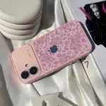 Pink Cute Cheetah Glitter Case