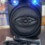 GTS-1700 8 Inch Bluetooth Party Speaker with Mic & LED Lights – Powerful Bass Portable Karaoke Speaker Best Price in Pakistan