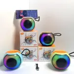 JK-P60 Portable Hi-Fi Bluetooth Speaker - Dynamic RGB LED Rhythm Lights - Powerful Bass & Crystal Clear Sound - Bluetooth 5.3 - Supports USB, TF Card & FM Radio - TWS Pairing Support
