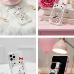 Hello Kitty Glitter Case Semi Transparent Case