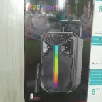 Wireless Bluetooth Speaker 8″ with Microphone | Portable KTS‑2406 | Karaoke & Party Sound Rechargeable Speaker Outdoor Bluetooth Speaker.