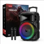 KTS-2231 12 Inch Trolley Bluetooth Speaker Wireless Microphone RGB Light USB TF FM Radio Karaoke Portable Speaker