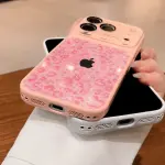 Pink Cute Cheetah Glitter Case