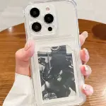 iPhone Transparent Wallet Case | Pocket Card & Picture Holder✨