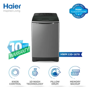 Haier HWM 150-1678ES8 Fully Automatic Top Loading Washing Machine With Official Warranty