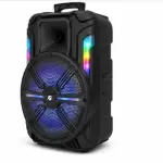 KTS-1200S 12 Inch Portable Bluetooth Karaoke Speaker with TWS, USB, TF, FM Radio, AUX & RGB LED Lights