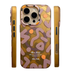 Wild-Piaka Branded iPhone Case – Black Abstract Pattern Phone Shield Cover