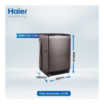 Haier HWM120-1789 Top Loading Fully Automatic Washing Machine With Official Warranty.