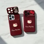 Ruby Kitty Mirror iPhone Case – Cute Chic Sparkle Protective Cover