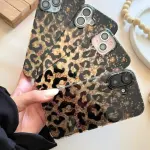 Golden Glitter Cheetah Case
