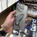 Shimmery Butterfly Glitter iPhone Case – Sparkling Slim Protective Cover (6 Colors Available)