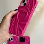 3D Heart Wave Phone Case –
