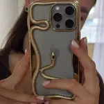 Snake Electroplated iPhone Case – Luxury Glossy Mirror Shine Slim Protective Cover