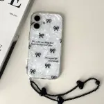 New Black Bow Case with Charm