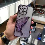 Shimmery Butterfly Glitter iPhone Case – Sparkling Slim Protective Cover (6 Colors Available)