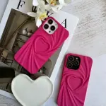 3D Heart Wave Phone Case –