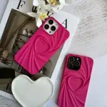 3D Heart Wave Phone Case –