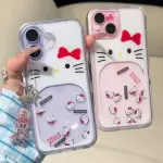 Hello Kitty Glitter Case Semi Transparent Case