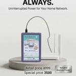 12V 20000mAh WiFi Router UPS Power Bank –| 9 to 12 Hours Guaranteed Backup | Tp Link-Tenda-PTCL | Fiber Base Router