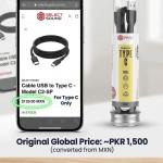 Select Power C2-SP USB to Type-C Data Cable - 1 Meter Length - Fast Charging & High-Speed Data Sync - Premium Bottle Packaging