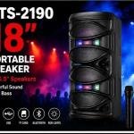 KTS-2190 Triple 6.5 Inch Bluetooth Speaker with Wireless Mic | 3 Speakers Karaoke System | USB/TF/FM | Rechargeable
