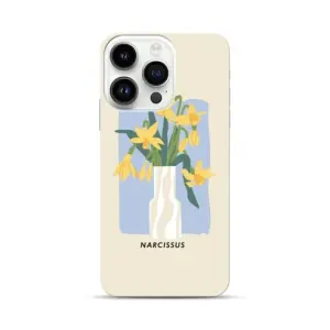 Elegant Yellow Narcissus Floral iPhone Case